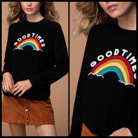 27 miles malibu Sweaters - 27 MILES MALIBU 🌈 Good Times Cashmere Pullover